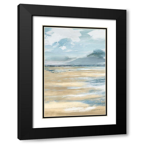 Beach Stop I  Black Modern Wood Framed Art Print with Double Matting by Lera