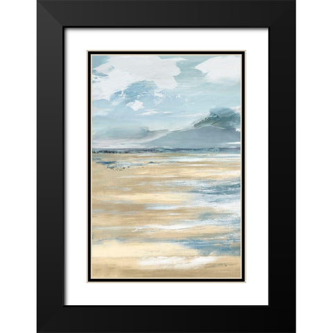 Beach Stop I  Black Modern Wood Framed Art Print with Double Matting by Lera