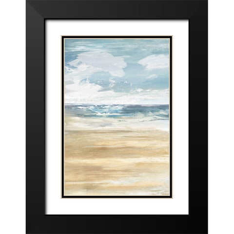 Beach Stop II  Black Modern Wood Framed Art Print with Double Matting by Lera