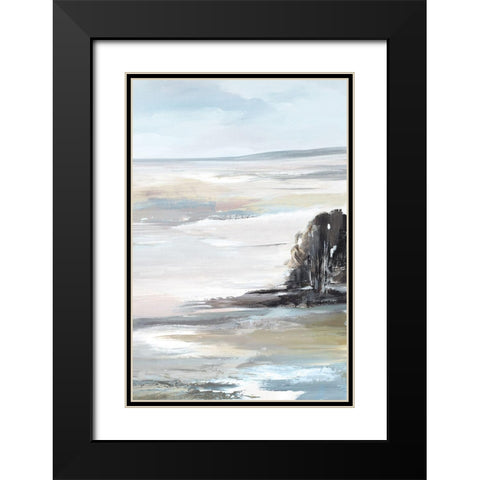 Saltwater I  Black Modern Wood Framed Art Print with Double Matting by Lera
