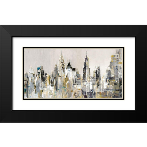 New York, New York  Black Modern Wood Framed Art Print with Double Matting by Mravyan, Valeria