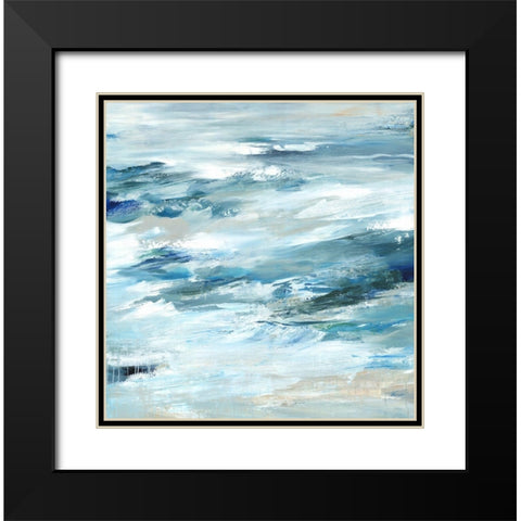 Impacted Black Modern Wood Framed Art Print with Double Matting by Lera