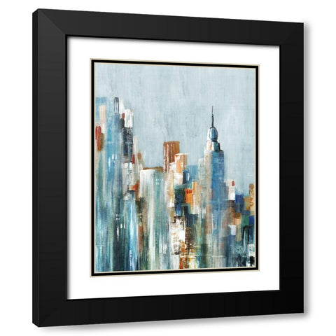 Channel IIIÂ  Black Modern Wood Framed Art Print with Double Matting by LeraÂ 
