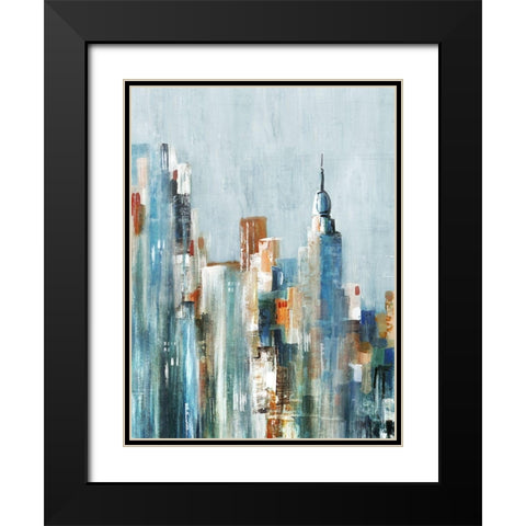 Channel IIIÂ  Black Modern Wood Framed Art Print with Double Matting by LeraÂ 