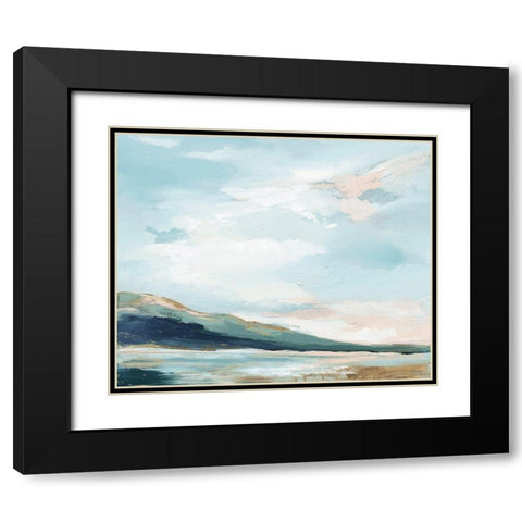 Timeless Sea Breath Black Modern Wood Framed Art Print with Double Matting by Lera