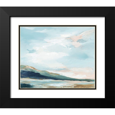 Timeless Sea Breath Black Modern Wood Framed Art Print with Double Matting by Lera
