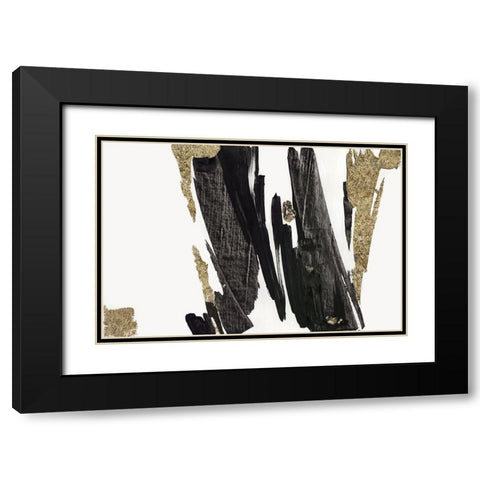 Stretching I  Black Modern Wood Framed Art Print with Double Matting by Lera