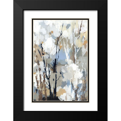 Silversong Birch II Black Modern Wood Framed Art Print with Double Matting by Lera