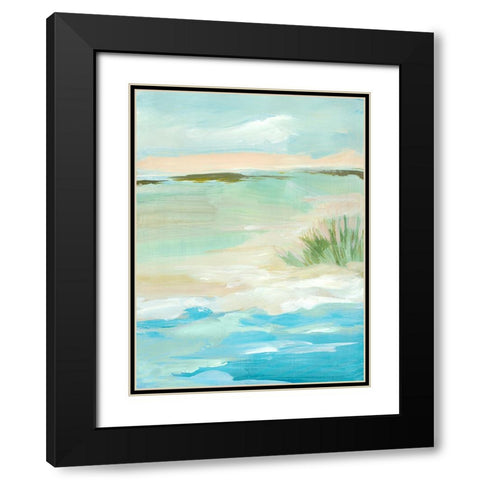 Paradise Spring I Black Modern Wood Framed Art Print with Double Matting by Lera