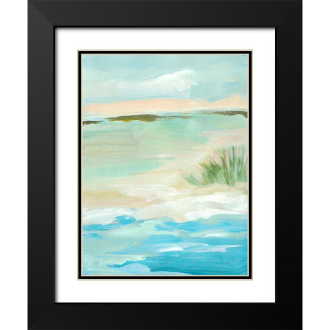 Paradise Spring I Black Modern Wood Framed Art Print with Double Matting by Lera
