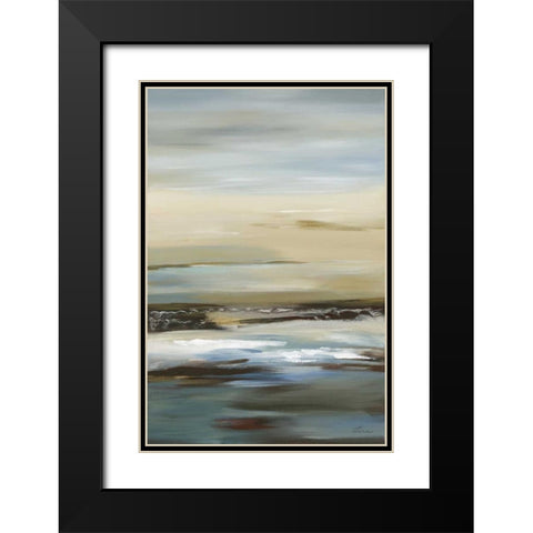 Serene II LTD. ED Black Modern Wood Framed Art Print with Double Matting by Lena