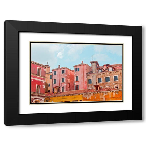 Contrasted Black Modern Wood Framed Art Print with Double Matting by Liidemann, Lisa
