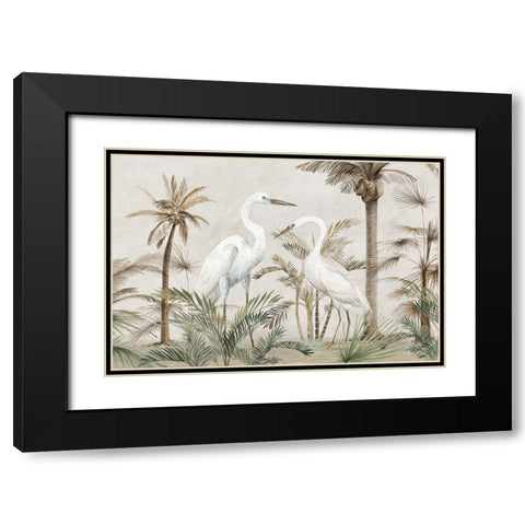 In Forest Black Modern Wood Framed Art Print with Double Matting by Lily K