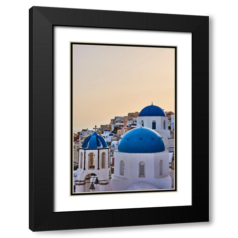 Quietude Black Modern Wood Framed Art Print with Double Matting by Boateng, Michael K.