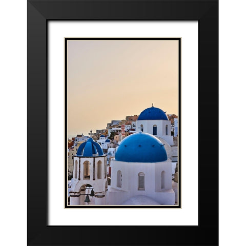 Quietude Black Modern Wood Framed Art Print with Double Matting by Boateng, Michael K.