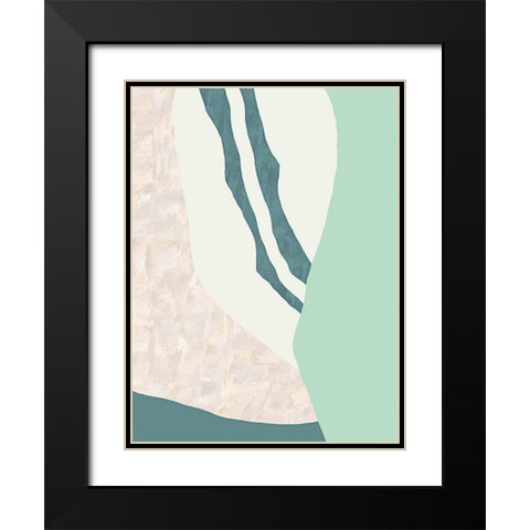 Amble Black Modern Wood Framed Art Print with Double Matting by Modi, Sakshi