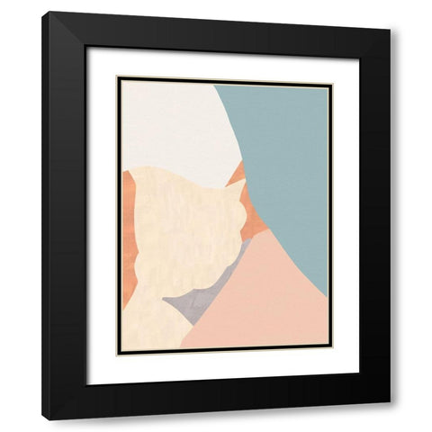 Wander Black Modern Wood Framed Art Print with Double Matting by Modi, Sakshi