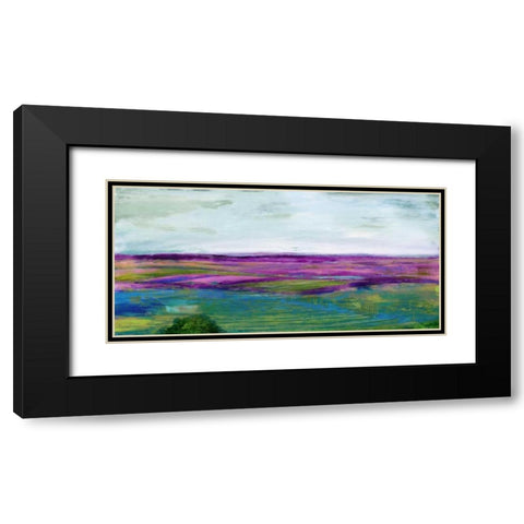 Pastoral  Black Modern Wood Framed Art Print with Double Matting by Woods, Maya