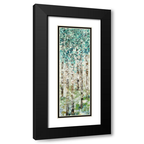 Foliage I Black Modern Wood Framed Art Print with Double Matting by Woods, Maya