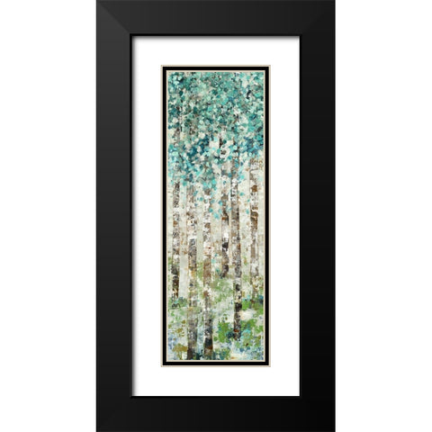 Foliage I Black Modern Wood Framed Art Print with Double Matting by Woods, Maya