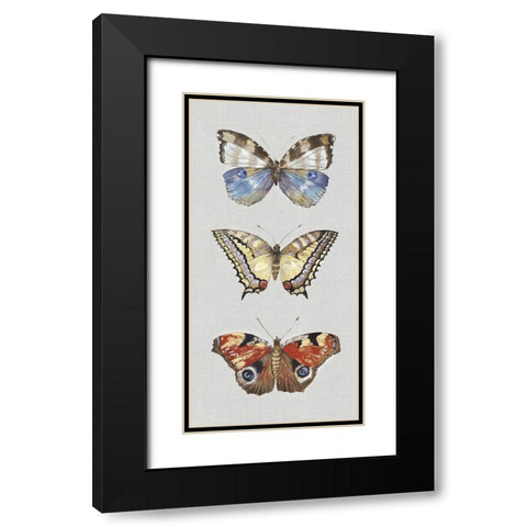 Catching Butterflies II  Black Modern Wood Framed Art Print with Double Matting by Woods, Maya