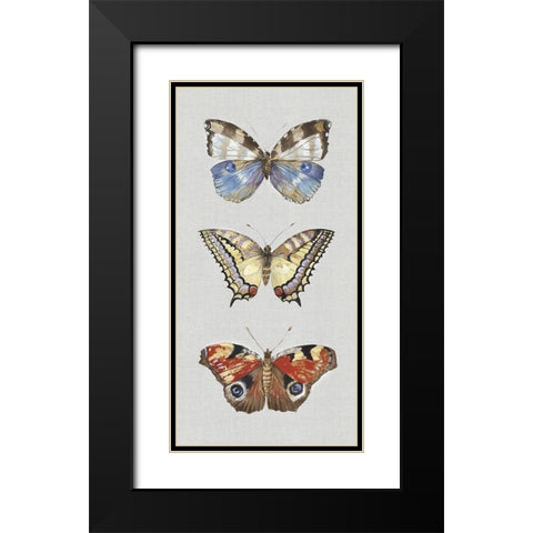 Catching Butterflies II  Black Modern Wood Framed Art Print with Double Matting by Woods, Maya