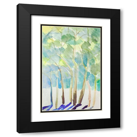 Majestic Woodland II Black Modern Wood Framed Art Print with Double Matting by Woods, Maya