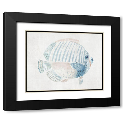Sergeant Major Fish  Black Modern Wood Framed Art Print with Double Matting by Woods, Maya