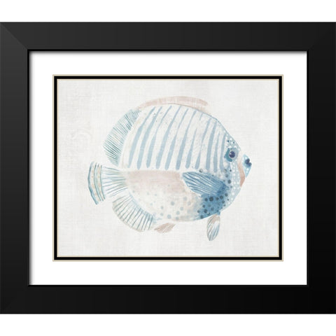 Sergeant Major Fish  Black Modern Wood Framed Art Print with Double Matting by Woods, Maya