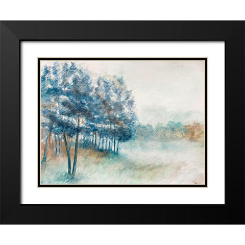 Whiff of Forest Scent Black Modern Wood Framed Art Print with Double Matting by Woods, Maya
