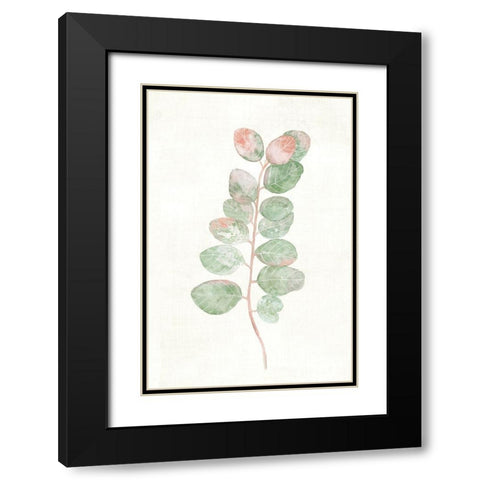 Florida Leaves II Black Modern Wood Framed Art Print with Double Matting by Woods, Maya
