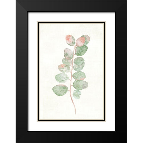 Florida Leaves II Black Modern Wood Framed Art Print with Double Matting by Woods, Maya