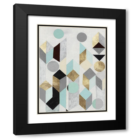 Stay With Me  Black Modern Wood Framed Art Print with Double Matting by Woods, Maya
