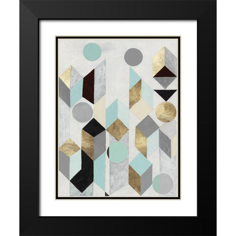 Stay With Me  Black Modern Wood Framed Art Print with Double Matting by Woods, Maya
