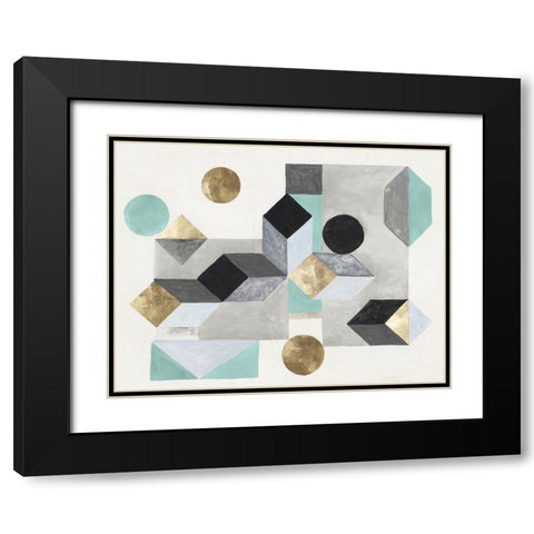 Our Own Paths II  Black Modern Wood Framed Art Print with Double Matting by Woods, Maya