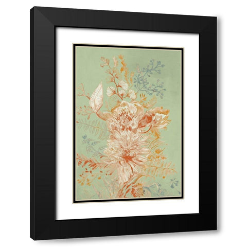 Garden Senses II Black Modern Wood Framed Art Print with Double Matting by Woods, Maya