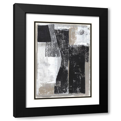Chasing I  Black Modern Wood Framed Art Print with Double Matting by Woods, Maya