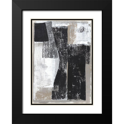 Chasing I  Black Modern Wood Framed Art Print with Double Matting by Woods, Maya