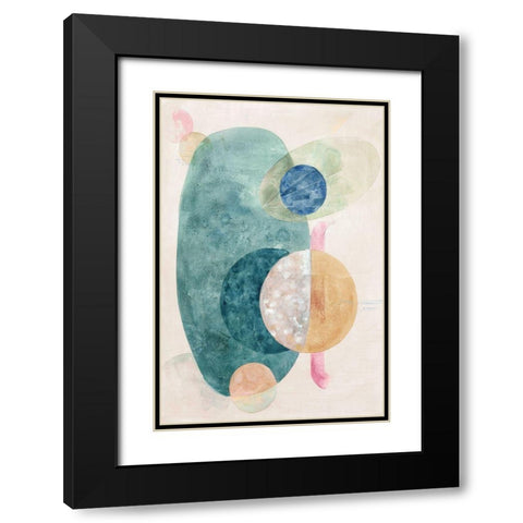 Nebula I  Black Modern Wood Framed Art Print with Double Matting by Woods, Maya