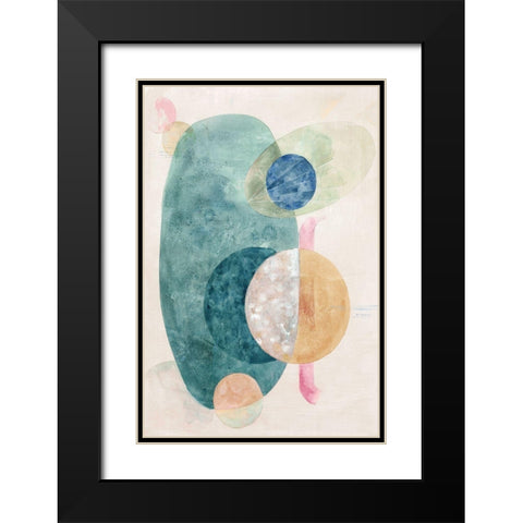 Nebula I  Black Modern Wood Framed Art Print with Double Matting by Woods, Maya