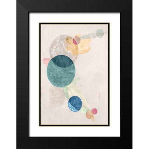 Nebula II  Black Modern Wood Framed Art Print with Double Matting by Woods, Maya