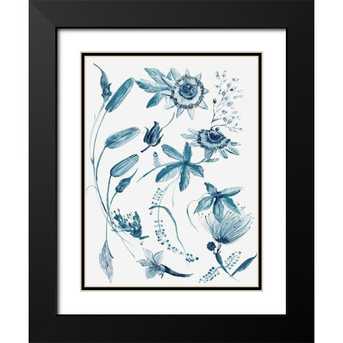 Jacobeen I  Black Modern Wood Framed Art Print with Double Matting by Woods, Maya