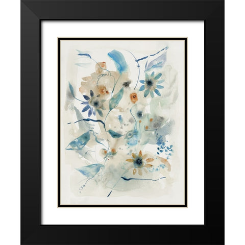 Woodland Flora I  Black Modern Wood Framed Art Print with Double Matting by Woods, Maya