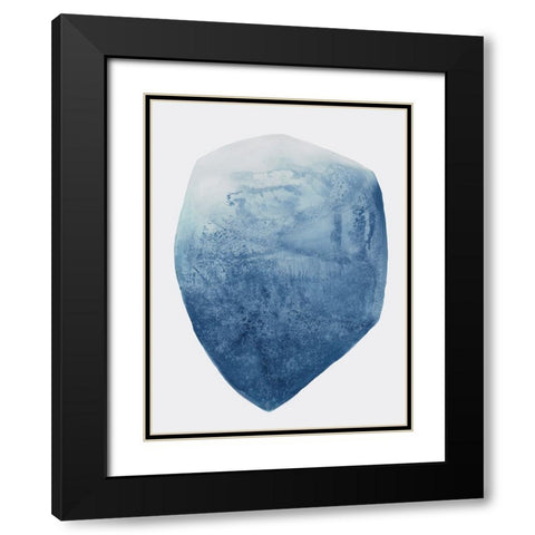 Luminous Blue I  Black Modern Wood Framed Art Print with Double Matting by Woods, Maya