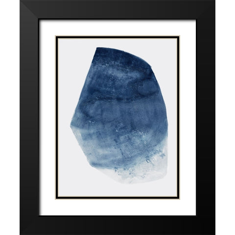 Luminous Blue II  Black Modern Wood Framed Art Print with Double Matting by Woods, Maya