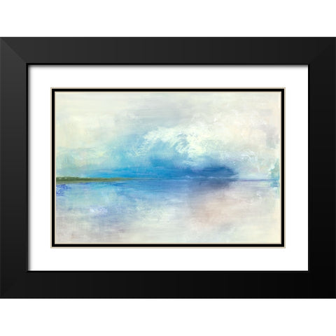 Spring Clouds II Black Modern Wood Framed Art Print with Double Matting by Woods, Maya