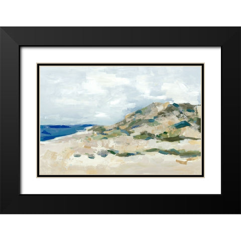 Sunny Beach Dune Black Modern Wood Framed Art Print with Double Matting by Woods, Maya