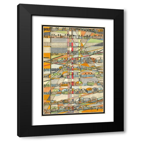 De Provenza Black Modern Wood Framed Art Print with Double Matting by Galapon, Nikki