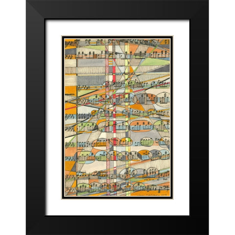 De Provenza Black Modern Wood Framed Art Print with Double Matting by Galapon, Nikki