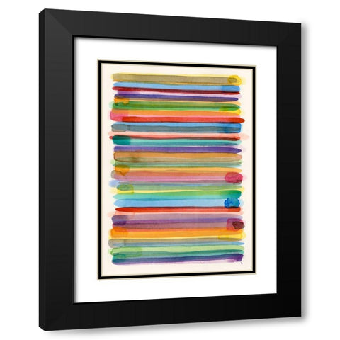 Downtown II Black Modern Wood Framed Art Print with Double Matting by Galapon, Nikki